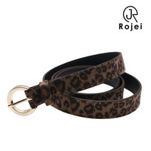 로제이 여성용 호피 정장 벨트 RLG073 BR