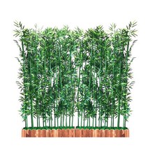 [GoCo] 고풍스러운 대나무 장식 인테리어 파티션 공간분리 가벽 야외 카페 거실 인조, 타입A 3.5m높이x24개/0.5m화분x3sets