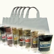 천연염색 에코백세트 (대/10인용), 연지충