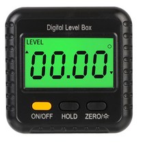 각도자 Digital Inclinometer Gauge Angle Meter Finder 360 Degree Protractor Base Small Electronic Too, 02 빨간