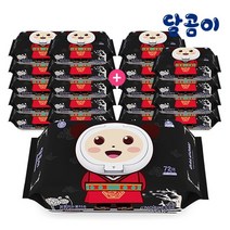 달곰이 달곰이 프리미엄 저자극 두꺼운 아기물티슈 노블레스 20팩 (72매 / 캡형), 노블레스 캡형 20팩