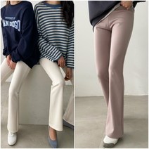 봄가을 일반 빅사이즈 여자밴드팬츠 부츠컷팬츠 (롱버전 숏버전)