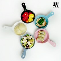 [5개/10개세트] 다용도 손잡이 앞접시 5컬러 문복희 입짧은햇님 유민상 휴대용 캠핑용품 전자렌지용 그릇 아트워커스, 혼합 5개세트x2, 10개세트