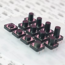 [파츠키츠] 12mm택트스위치 PTS-1103 Tact 12x12 푸쉬 누름 아두이노 코딩, PTS-1103-7H [7mm]