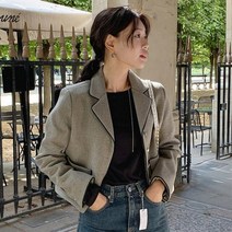 캐주얼 올 매치 긴 소매 짧은 가을여성자켓