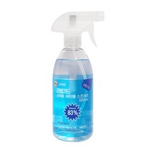 리빙가드 소독용 에탄올 83% 스프레이 500ml 살균력 99% 뿌리는 휴대용 손소독제 살균소독제