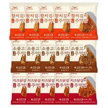 한우물 주먹밥 3종(참치김치5 소불고기5 치즈닭갈비5) 총 15개