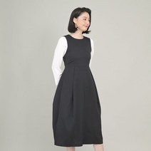 애비뉴투지 엄마옷 제인 나시 조끼 라운드 여성 봄 여름 주름 롱 원피스 K02354 50대 60대 중년여성