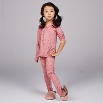 캠퍼스키즈 포기플라워 여아 발열 실내복 (잠옷내복)