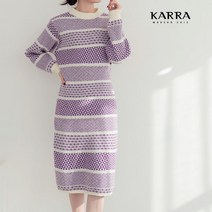 카라 KARRA 기하학자카드울니트원피스 KB2WOP035A
