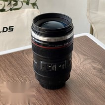 캐논 EF 24-105 렌즈형 보온 머그컵, 렌즈컵 - 투명커버