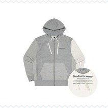 [국내정품상품] KODAK 트립 컬러블록 후드집업 M.GREY TRIP COLOR BLOCK HOOD ZIP UP