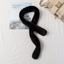 쁘띠 밍크 목도리 퍼 미니 모피 머플러 세이블 양면 짠 여성 겨울 작은 리얼