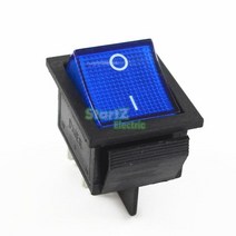 래칭 로커 스위치 전원 스위치 I/O 4 핀 16A 250VAC 20A 125VAC KCD4, 02 파란