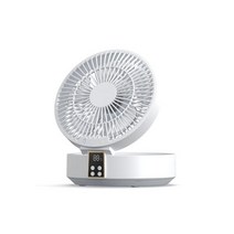 캠핑콘 무시동 실외기없는 에어컨 USB 휴대용 전기 팬 무선 벽 마운트 공기 쿨러 LED 조명 접는 테이블 데스크탑 인공 호흡기 원격, white