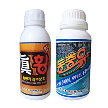 친환경 기계유유제 동충유 유황비료 월동병해충방제 과수나무용, 동충유 500ml+진황 500ml