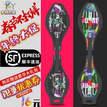 S보드 2륜 스케이트 킥보드 스네이크 보드 에스 놀것, 프로페셔널 주다이 스컬 블랙 알루미늄