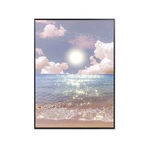 비즈십자수 바다 해뜨는 낮 펜 세트 키트 작업도구, 바다 풍경  (35X50 cm) 패키지