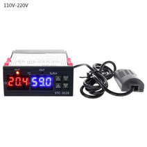 디지털 온도 및 습도 컨트롤러 온도 조절기 및 Humidistat Duble Display AC 110V 220V 10A, 110V-220V