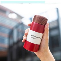미니 귀여운 커피 진공 플라스크 보온병 150ml 250ml 소용량 휴대용 스테인레스 스틸 여행 물병 보온병, 하얀