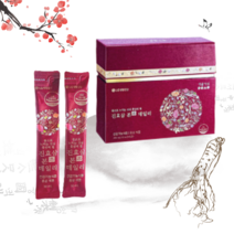 LG 생활정원 진효삼 본 데일리 6년근 발효홍삼 스틱 갱년기 진세노사이드 45일분 크림40ml, [진효삼] 본 데일리 45일분 쇼핑백, 선물포장(x), 오휘 미라클 수분 크림40ml