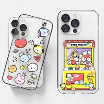 BT21 라인프렌즈 방탄소년단 콜라보 미니니 투명 젤리 케이스