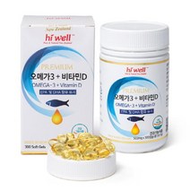 바이오헬스팜 [하이웰] 오메가3 비타민D 300캡슐