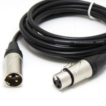 케이블마트 MACK HA16 캐논 XLR 연장 케이블 마이크 앰프 믹서 스피커 밸런스 타입 연결선, HA16 캐논 숫-암 5M