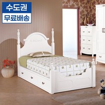 슈나 엔틱 수납형 슈퍼싱글 침대 프레임 SS, 단품