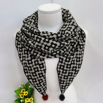 예쁜 밍크 플라워 스카프 머플러 가을 선물 여성