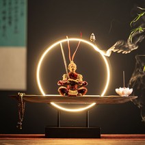 부처상 LED 조명 장식 향초 무당 무속인 미륵 도자기, 상세이페이지 참고, C