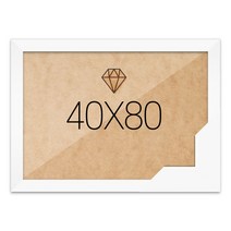 보석십자수액자 40x80 고급형 우드 화이트, 단품