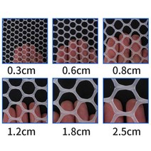 농작물 보호 그물망 새퇴치 그물 식물 야채 꽃 넝쿨 네트 과일 꽃 넝쿨 수산물 양잠 에 사용하기 울타리 다목적 플라스틱 메쉬, 50cmx200cm, 흰색 1.8cm 메쉬