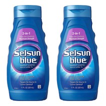 셀선블루 비듬 샴푸 2 in 1, 2개, 325ml