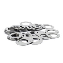 철물 DIY 수리공구 50pcs DIN988 304 스테인레스 스틸 초박형 플랫 와셔, M15x21x0.2 (100개)개