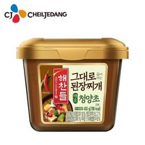 해찬들 그대로 끓여먹는 된장찌개 매운 청양초 전용 된장, 450g, 1개