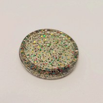 100PCS24MM 새로운 단단한 버섯 구멍 느슨한 잎 메모장 바인딩 CD 바인딩 버클, 10 Gold powder transpar
