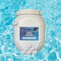 풀크론 정제 45kg 수영장소독제 염소소독제 수영장이끼녹조방지 타블렛(알약타입), 1개