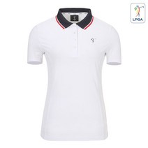 [LPGA골프웨어] 여성 프리티프레피 반팔 티셔츠(L212TS527P)
