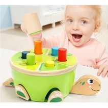 아기 스트레스해소 탕탕 원목 망치놀이 장난감 선물 인지 능력