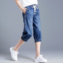 Makone 여름 캐주얼 7부 청바지
