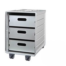 항공 서랍장 수납상자 정리함 서류 트롤리 틈새 다층, 알루미늄 중형+서랍3개