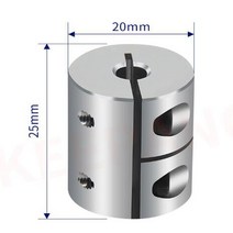 MDPS커플링 유연한 플렉시블 커플링 리지드 샤프트 커플러 클램프 스테퍼 서보 모터 링 D20 l25 3mm 6.35, 10 8X4