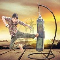 샌드백거치대 복싱펀치볼 스탠드 걸이 지지대 후크, 더블 브론즈 스트레이트 로드(높이2m)