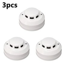 화재 경보기 연기 감지기 수신기 휴대용 유선 광전자 센서 홈 알람 스마트 보안 시스템 소방관, 3pcs