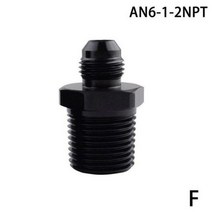 egr 밸브 AN4 AN6 AN8 AN10 ~ 1/8 1/4 3/8 1/2 3/4 NPT 오일 냉각 어댑터 범용 스트레이트 연료 호스 파이, F