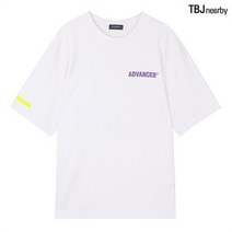 TBJ SH01 남녀공용 뒷판프린터 티/화이트 t193ts030p