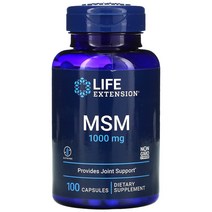 라이프 익스텐션 MSM 1 000mg 캡슐 100정, One Color, One Size