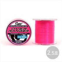 윈지커머스_221102 [WINZI_몰] 낚시줄 낚시도구 나일론줄 나일론낚시줄 낚시악세사리, 오버레인저 원투전용라인 600m 형광핑크 2.5호, JMOC_단일옵션, 쿠팡 본상품선택