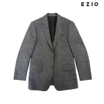 이지오 린넨 블랜디드 멜란지 블레이저 그레이 43JFS57